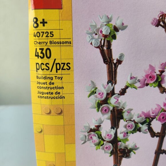 NEW LEGO Cherry Blossom Flower Decor Display Bouquet 40725 Stocking Stuffer Make - Picture 7 of 9